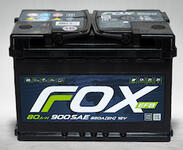 Аккумулятор автомобильный Fox EFB 80Аh 760A (о.п.)