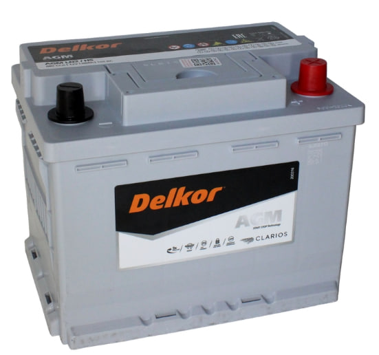 АВТОМОБИЛЬНЫЙ АККУМУЛЯТОР DELKOR AGM 60 АЧ 680A (242Х175Х190) LN2