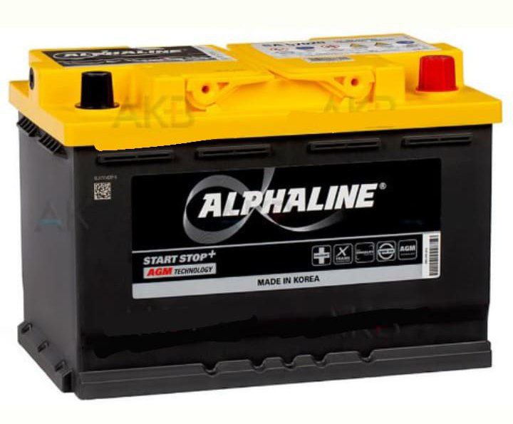 АВТОМОБИЛЬНЫЙ АККУМУЛЯТОР ALPHALINE AGM 70 L3 760A (278X175X190) AX 57020