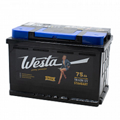 Аккумулятор автомобильный WESTA BLACK 75Ah 700A (п.п.)
